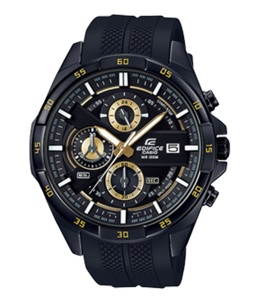 CASIO EDIFICE นาฬิกาข้อมือ นาฬิกากันน้ำ นาฬิกาของแท้ ประกันศูนย์ CMG 1 ปี รุ่น EFR-556PB-1A นาฬิกาสีดำ