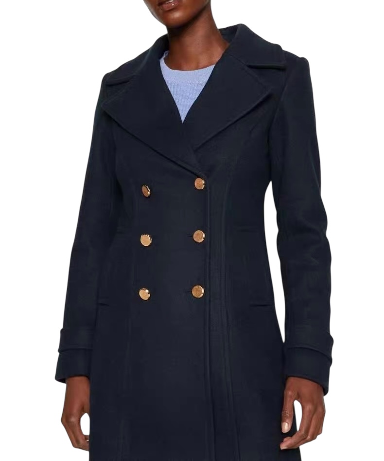 Love tree เสื้อโค้ทกันหนาว เสื้อกันหนาว overcoat โค้ทวูล สีcamel belt coat สีครีมเบจ แบรนด์ ANNA FIELD Camel