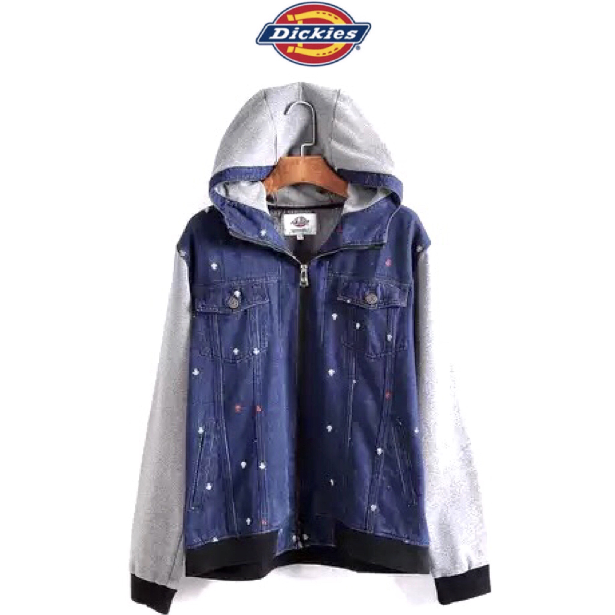Dickies แจ็คเก็ต ยีนส์ เสื้อยีนส์ฮูท Dickies แท้100% สินค้าหลุดโรงงาน จำนวนจำกัดคะ M/L/XL สำเนา ยีนส์