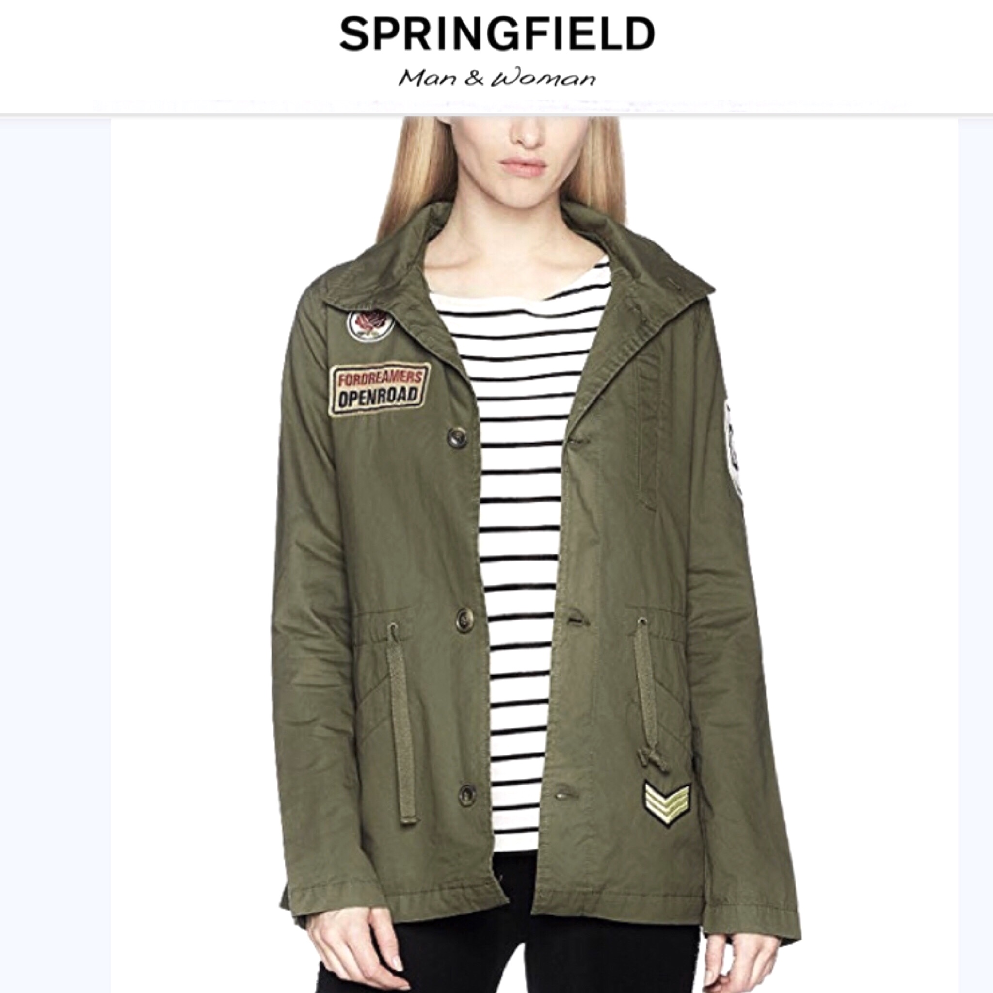 Springfield เสื้อฮูทแจ็คเก็ต เสื้อคลุมเขียวทหาร แบรนด์ SPRINGFIELD เสื้อนอก หมวกฮูท แนวๆเท่ห์ มีตัวใน รองซับ ผ้าสำลีลายสก๊อตตัวใน (ถอดใส่ได้คะ) งานสวย เท่ห์มากคะ Size S/M/L/XL สำเนา เขียวทหาร