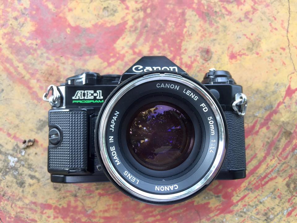CANON AE1 PROGRAM CANON LENS FD 50MM. F1.4 SIVER NOSE