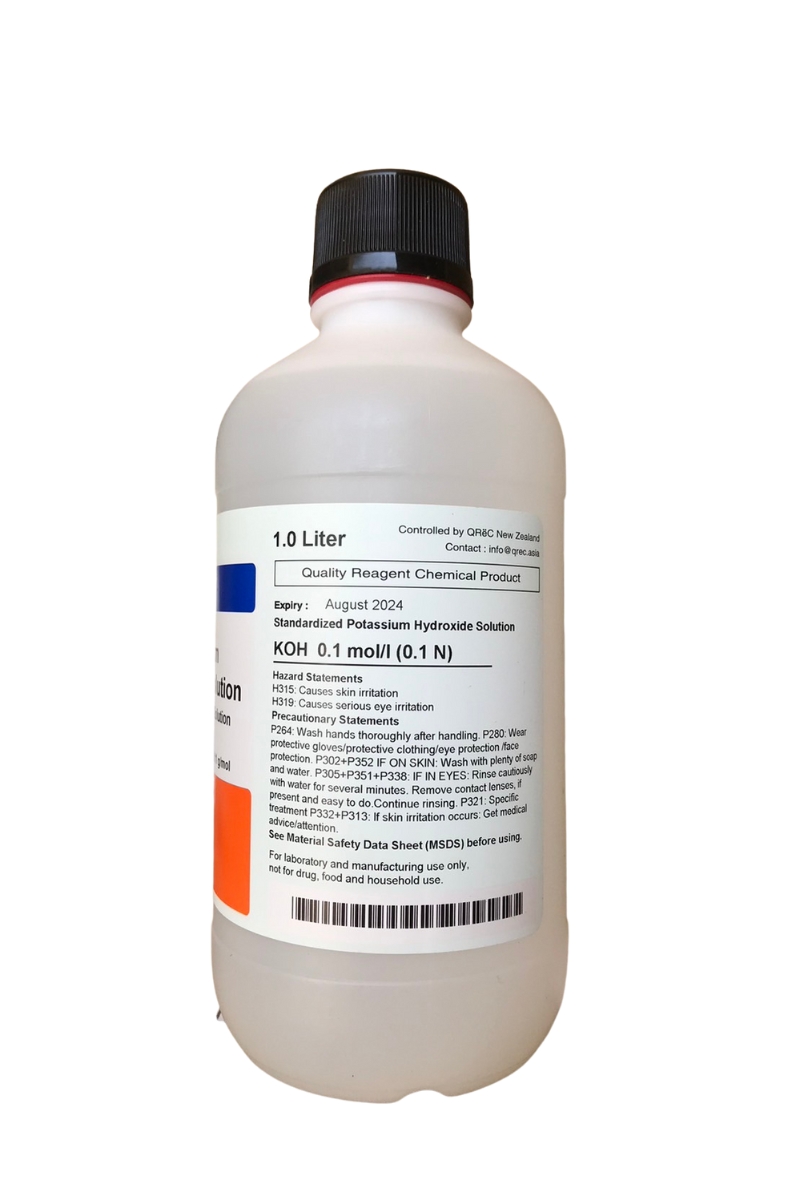Potassium Hydroxide, Solution 0.1 mol/l (0.1N) 1 L. QReC™