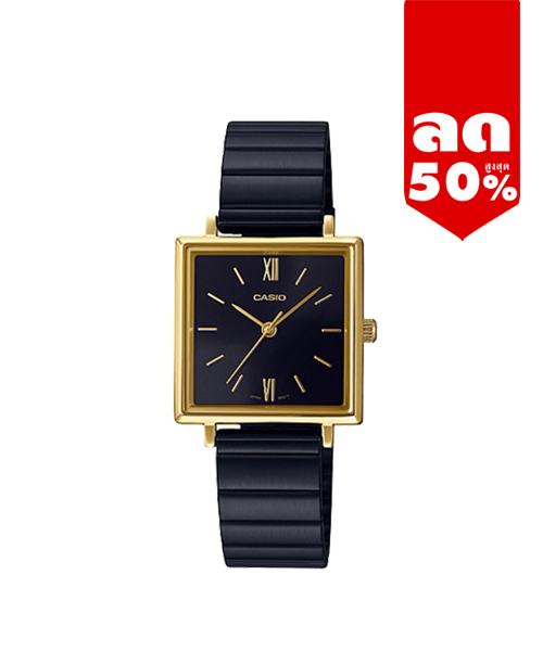 CASIO นาฬิกาคาสิโอ นาฬิกาข้อมือ นาฬิกากันน้ำ นาฬิกาของแท้ ประกันศูนย์ CMG 1 ปี รุ่น LTP-E155GB-1A นาฬิกาสีดำ
