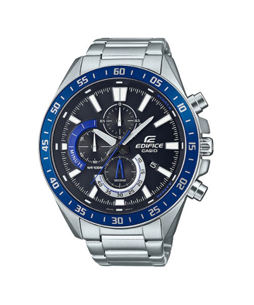CASIO EDIFICE นาฬิกาข้อมือ นาฬิกากันน้ำ นาฬิกาของแท้ ประกันศูนย์ CMG 1 ปี รุ่น EFV-620D-1A2 นาฬิกาสีเงิน