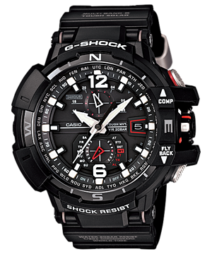 CASIO G-SHOCK นาฬิกาข้อมือ นาฬิกากันน้ำ นาฬิกาของแท้ ประกันศูนย์ CMG 1 ปี รุ่น GW-A1100-1A นาฬิกาสีดำ