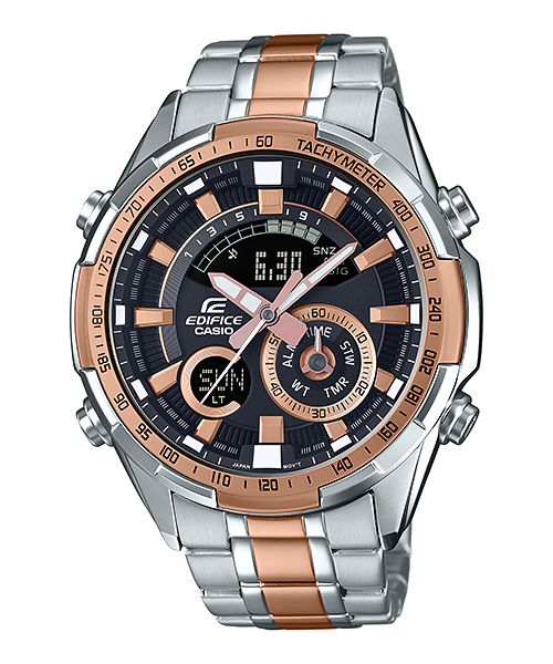 CASIO EDIFICE นาฬิกาข้อมือ นาฬิกากันน้ำ นาฬิกาของแท้ ประกันศูนย์ CMG 1 ปี รุ่น ERA-600SG-1A9 นาฬิกาสีเงิน