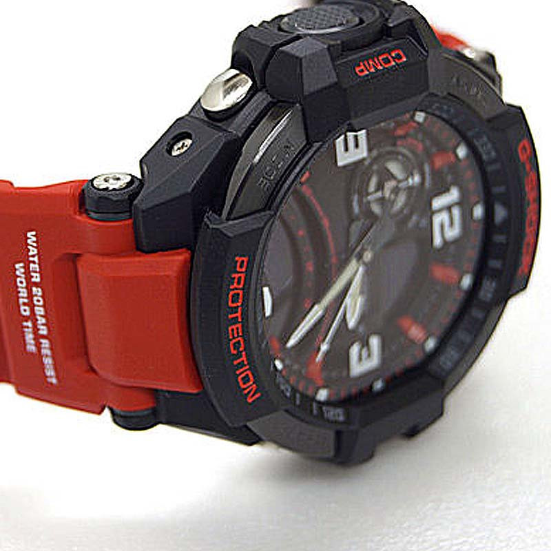 CASIO G-SHOCK นาฬิกาข้อมือ นาฬิกากันน้ำ นาฬิกาของแท้ ประกันศูนย์ CMG 1 ปี รุ่น GA-1000-4B นาฬิกาสีแดง