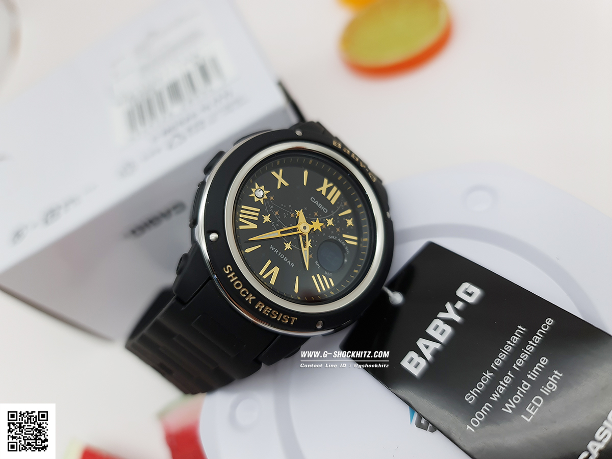 CASIO BABY-G นาฬิกาข้อมือ นาฬิกากันน้ำ นาฬิกาของแท้ ประกันศูนย์ CMG 1 ปี รุ่น BGA-150ST-1A นาฬิกาสีดำ