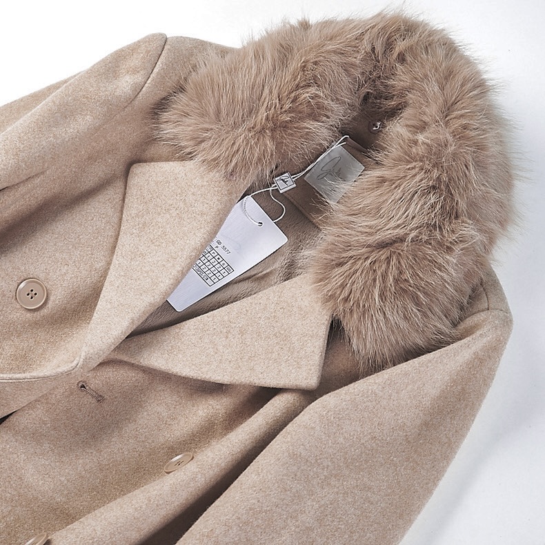 เสื้อโค้ท โค้ทวูลแต่งเฟอร์ เสื้อกันหนาว Trench coat โค้ทยาว ปกเฟอร์ trench coat fur collar ✨GIADA ✨ (ปกเฟอร์ถอดได้ค่ะ) WY1284