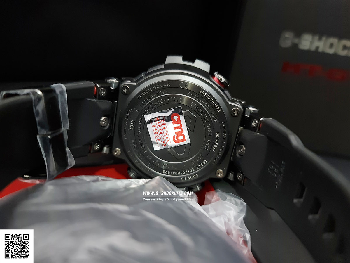 CASIO G-SHOCK นาฬิกาข้อมือ นาฬิกากันน้ำ นาฬิกาของแท้ ประกันศูนย์ CMG 1 ปี รุ่น MTG-B1000B-1A นาฬิกาสีดำ