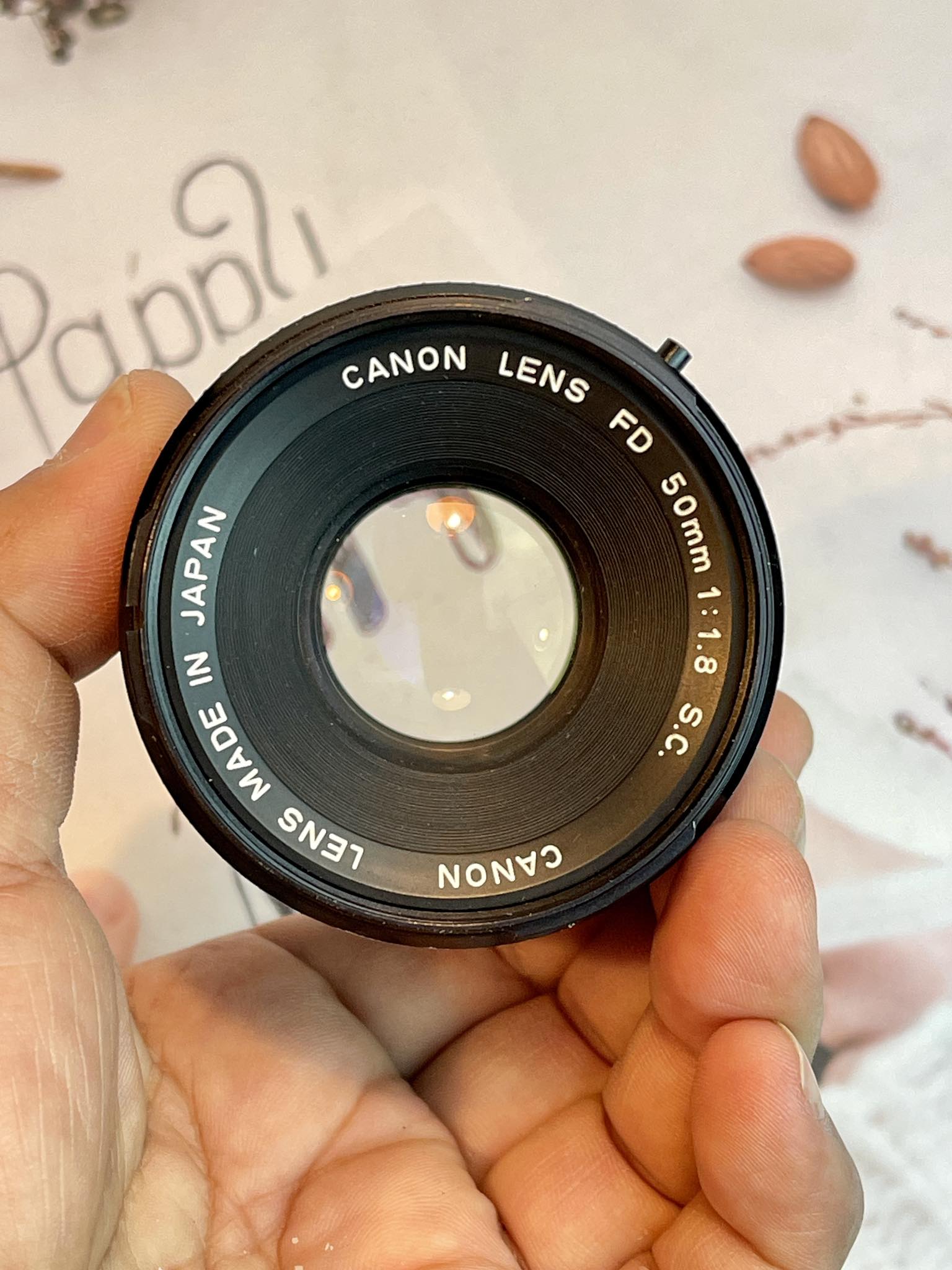 CANON LENS FD 50MM.F1.8 S.C FD MOUNT