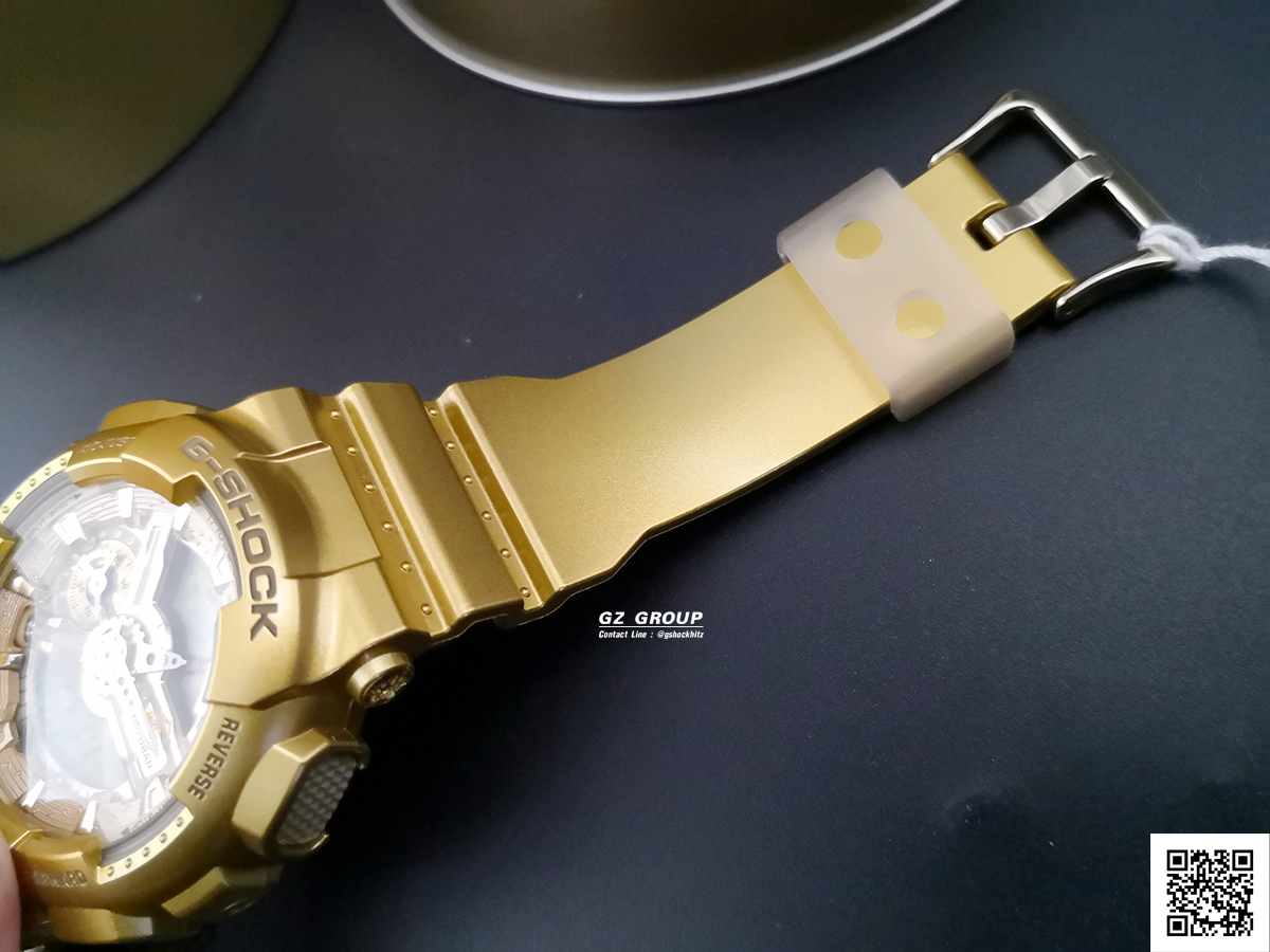 CASIO MID YEAR SALE G-SHOCK พร้อมส่ง นาฬิกาข้อมือ นาฬิกากันน้ำ นาฬิกาของแท้ ประกันศูนย์ CMG 1 ปี รุ่น GMA-S110VK-9ADR นาฬิกาสีทอง