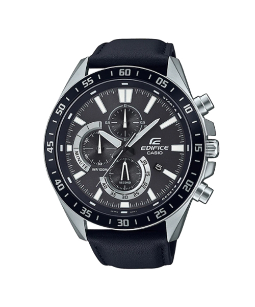 CASIO EDIFICE นาฬิกาข้อมือ นาฬิกากันน้ำ นาฬิกาของแท้ ประกันศูนย์ CMG 1 ปี รุ่น EFV-620L-1A นาฬิกาสีดำ