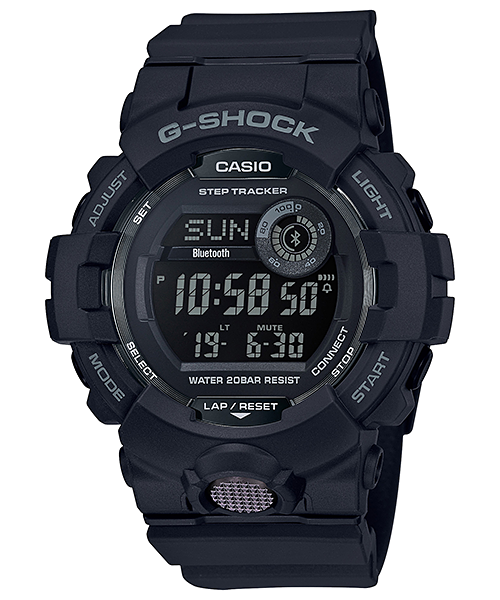 CASIO G-SHOCK นาฬิกาข้อมือ นาฬิกากันน้ำ นาฬิกาของแท้ ประกันศูนย์ CMG 1 ปี รุ่น GBD-800-1B นาฬิกาสีดำ