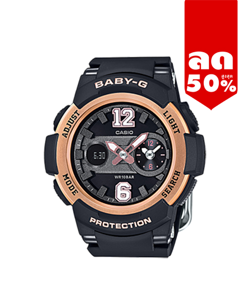 CASIO BABY-G นาฬิกาข้อมือ นาฬิกากันน้ำ นาฬิกาของแท้ ประกันศูนย์ CMG 1 ปี รุ่น BGA-210-1B นาฬิกาสีดำ