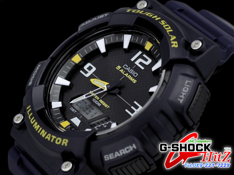 CASIO นาฬิกาคาสิโอ นาฬิกาข้อมือ นาฬิกากันน้ำ นาฬิกาของแท้ ประกันศูนย์ CMG 1 ปี รุ่น AQ-S810W-2A นาฬิกาสีกรม