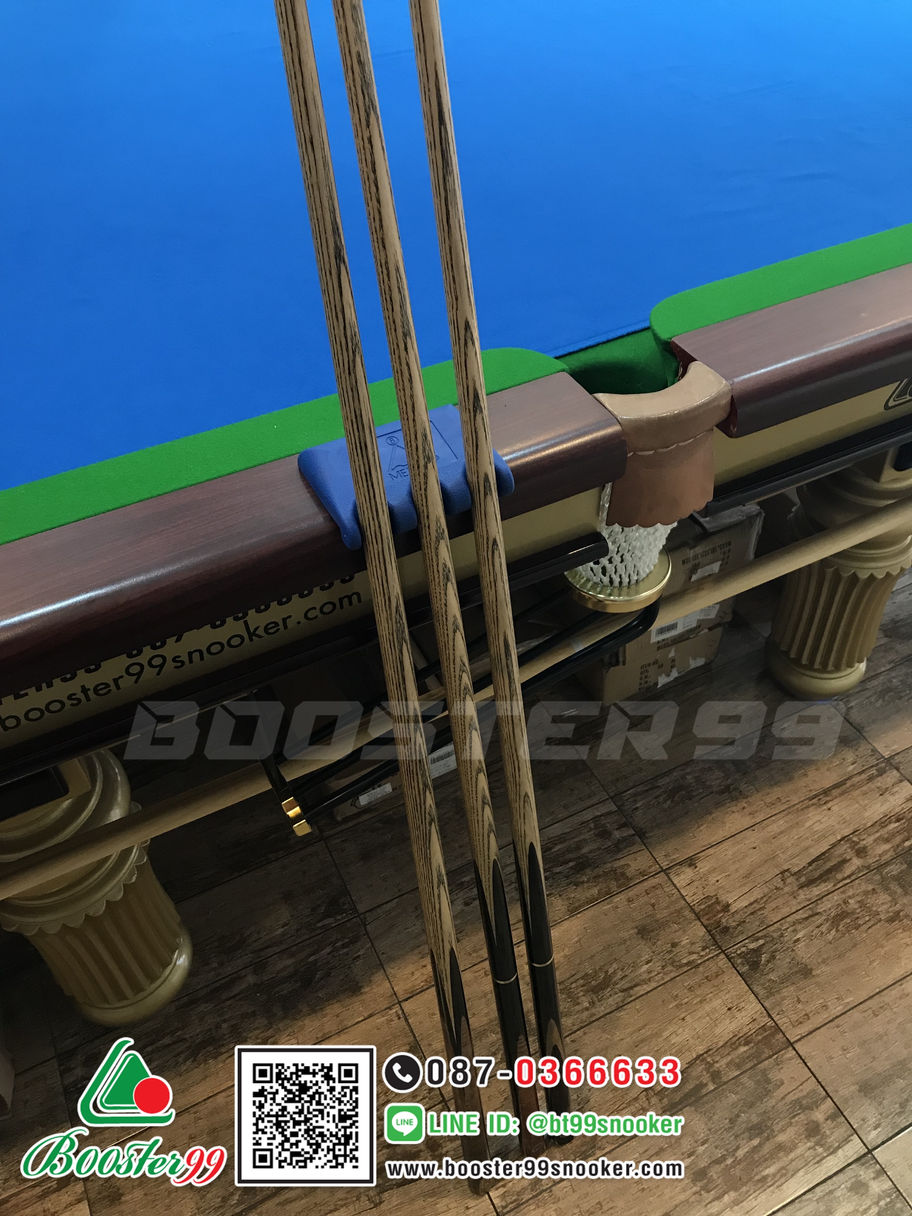 [TN10-TN11] ที่วางไม้คิว 3ช่อง เคลื่อนที่ เนื้อยาง