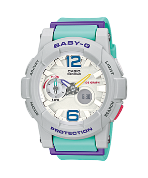 CASIO BABY-G นาฬิกาข้อมือ นาฬิกากันน้ำ นาฬิกาของแท้ ประกันศูนย์ CMG 1 ปี รุ่น BGA-180-3B นาฬิกาสีฟ้า