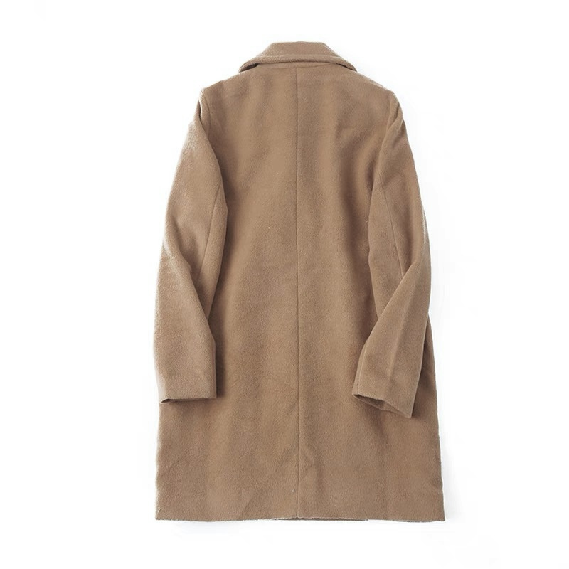 เสื้อโค้ท peacoat เสื้อโค้ทเฟอร์ โค้ทสักหลาดสีน้ำตาลกากี แบรนด์ DISCOAT(Japan)