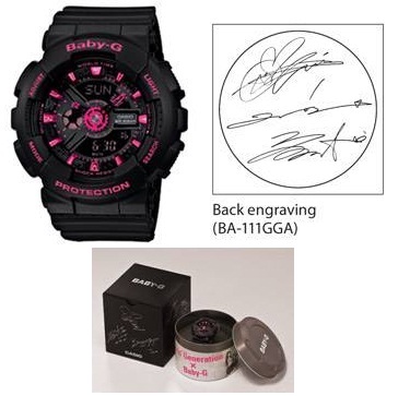 CASIO BABY-G นาฬิกาข้อมือ นาฬิกากันน้ำ นาฬิกาของแท้ ประกันศูนย์ CMG 1 ปี รุ่น BA-111GGA-1A นาฬิกาสีดำ