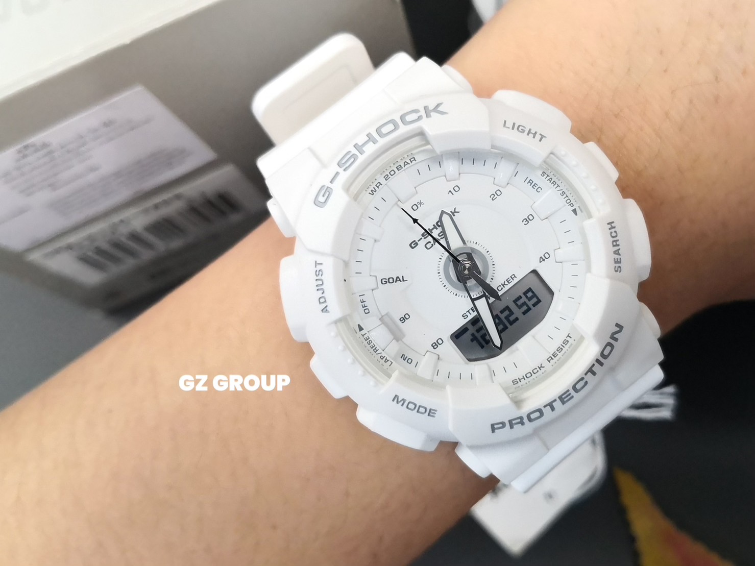 CASIO G-SHOCK นาฬิกาข้อมือ นาฬิกากันน้ำ นาฬิกาของแท้ ประกันศูนย์ CMG 1 ปี รุ่น GMA-S130-7A นาฬิกาสีขาว