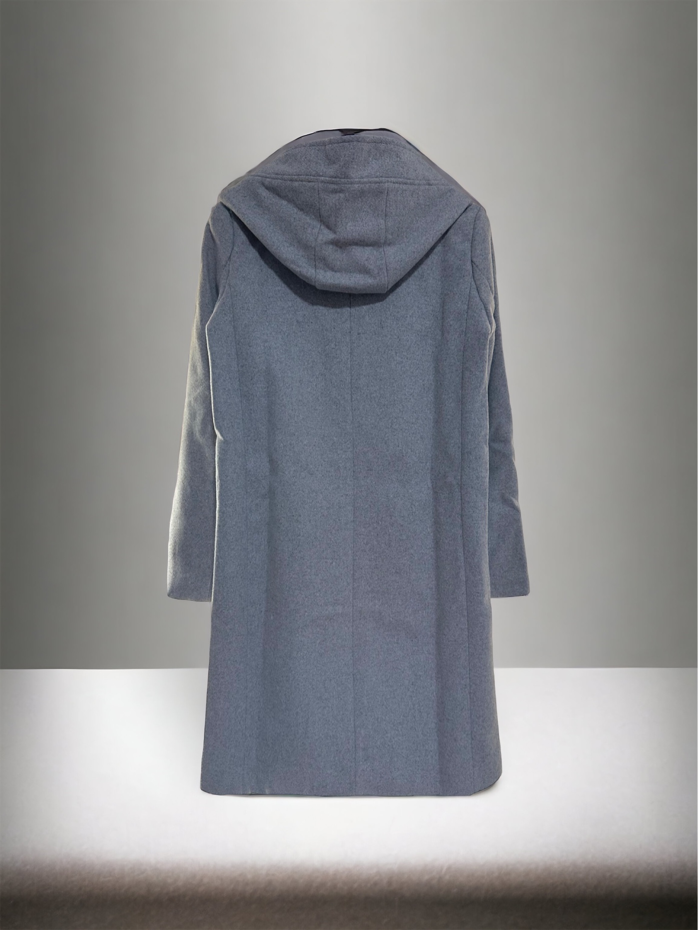 เสื้อโค้ท peacoat เสื้อโค้ทเฟอร์ โค้ทสักหลาดสีเทาอ่อน แบรนด์ La chapelle