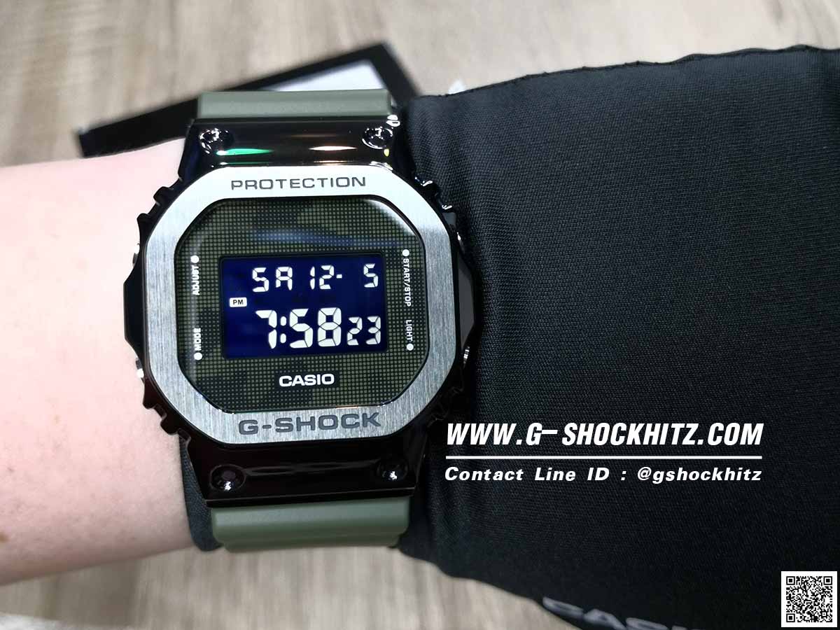 CASIO G-SHOCK นาฬิกาข้อมือ นาฬิกากันน้ำ นาฬิกาของแท้ ประกันศูนย์ CMG 1 ปี รุ่น GM-5600B-3 นาฬิกาสีเขียว