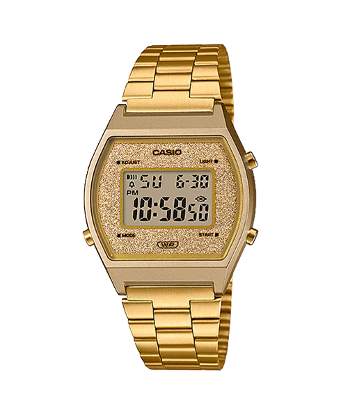 CASIO นาฬิกาคาสิโอ นาฬิกาข้อมือ นาฬิกากันน้ำ นาฬิกาของแท้ ประกันศูนย์ CMG 1 ปี รุ่น B640WGG-9D นาฬิกาสีทอง