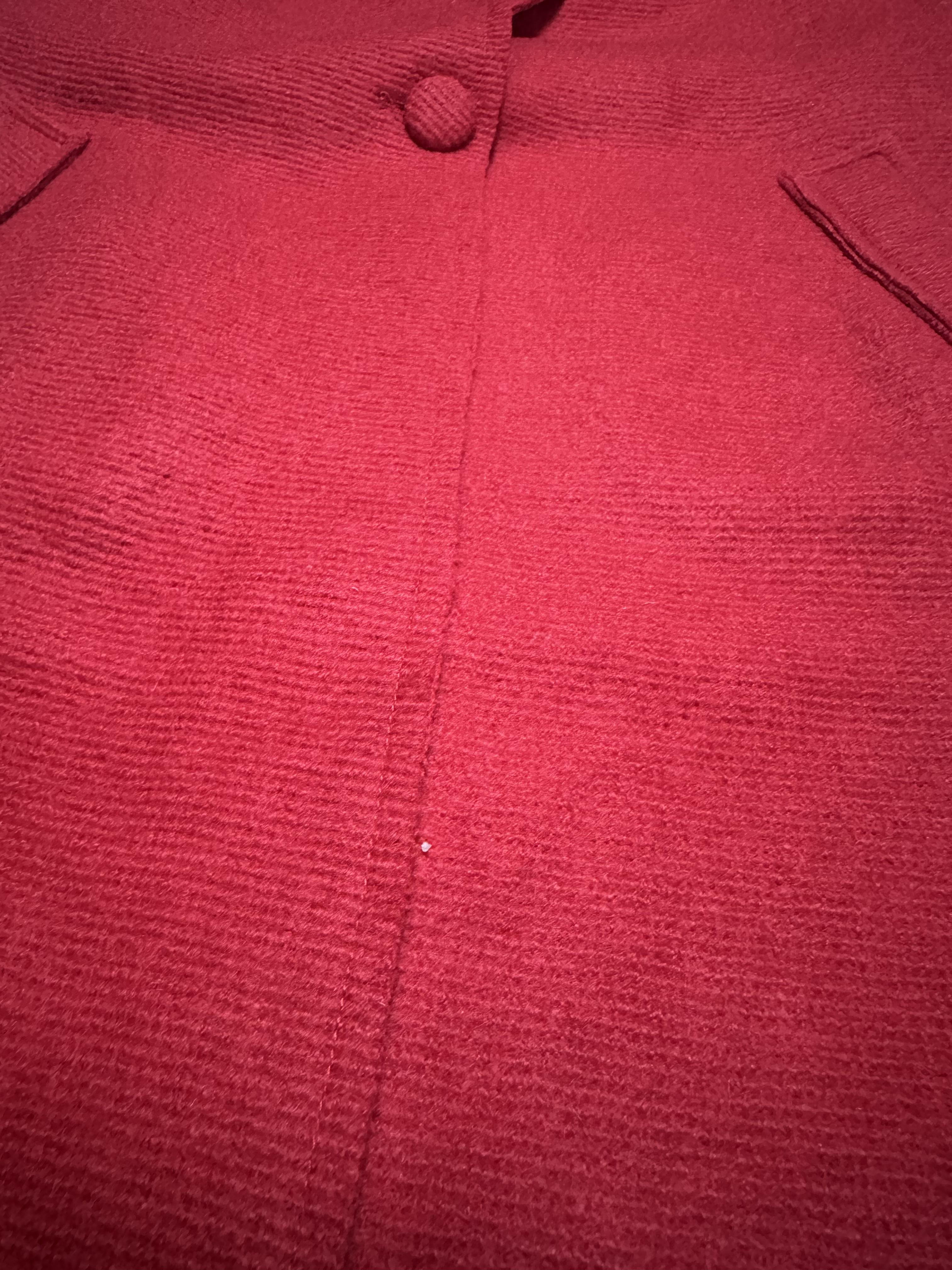 เสื้อโค้ท peacoat เสื้อโค้ทเฟอร์ โค้ทสีแแดง แบรนด์ La chapelle