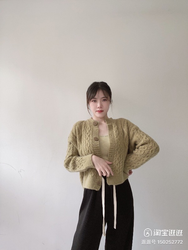 เสื้อหนาวไหมพรม ไหมพรมถัก ถักเปีย แนวเกาหลี เนื้อไหม นุ่ม สวย แบรนด์