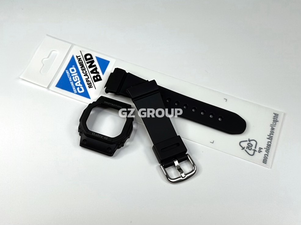 CASIO GENUINE FACTORY CASIO REPLACEMENT อะไหล่นาฬิกา BABY-G รุ่น BLX-560-1 ชุดสายสีดำ
