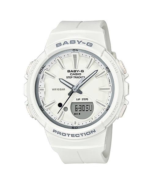 CASIO BABY-G นาฬิกาข้อมือ นาฬิกากันน้ำ นาฬิกาของแท้ ประกันศูนย์ CMG 1 ปี รุ่น BGS-100SC-7A นาฬิกาสีขาว