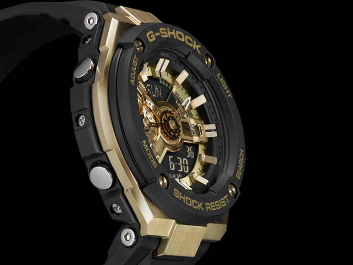 CASIO G-SHOCK นาฬิกาข้อมือ นาฬิกากันน้ำ นาฬิกาของแท้ ประกันศูนย์ CMG 1 ปี รุ่น GST-400G-1A9 นาฬิกาสีดำ