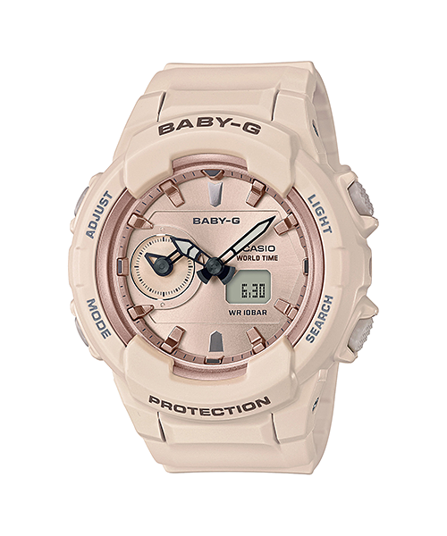 CASIO BABY-G นาฬิกาข้อมือ นาฬิกากันน้ำ นาฬิกาของแท้ ประกันศูนย์ CMG 1 ปี รุ่น BGA-230SA-4A นาฬิกาสีครีม