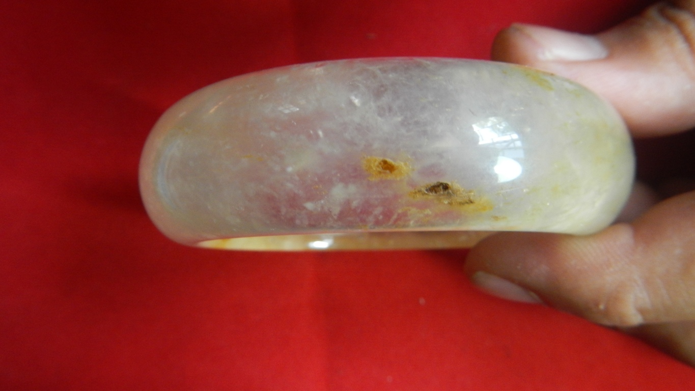 กำไลควอทซ์ วุ้นทอง วงหนา