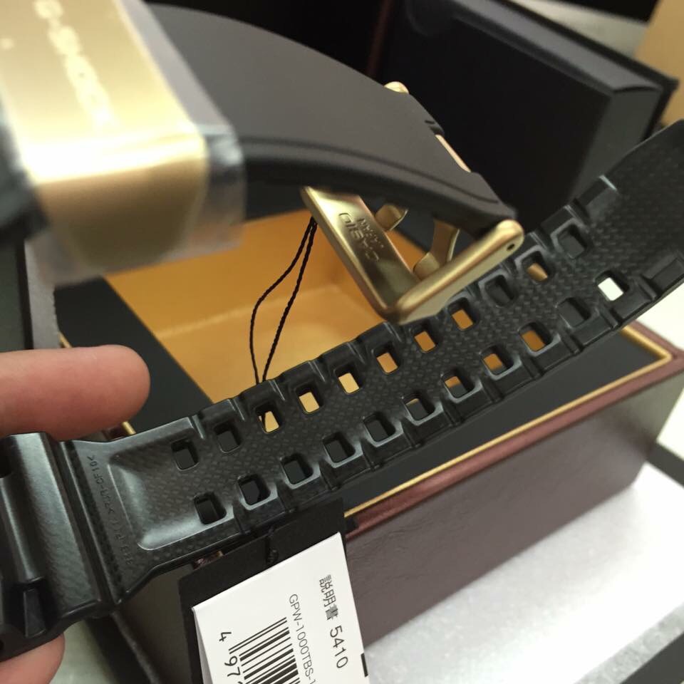 CASIO G-SHOCK นาฬิกาข้อมือ นาฬิกากันน้ำ นาฬิกาของแท้ ประกันศูนย์ 1 ปี รุ่น GPW-1000TBS-1A นาฬิกาสีดำ