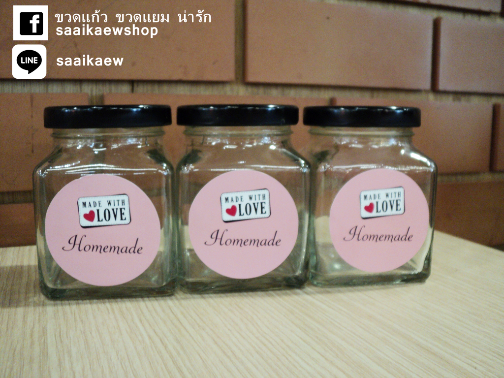 Mix&Match ขายขวดแก้ว พร้อมสติกเกอร์