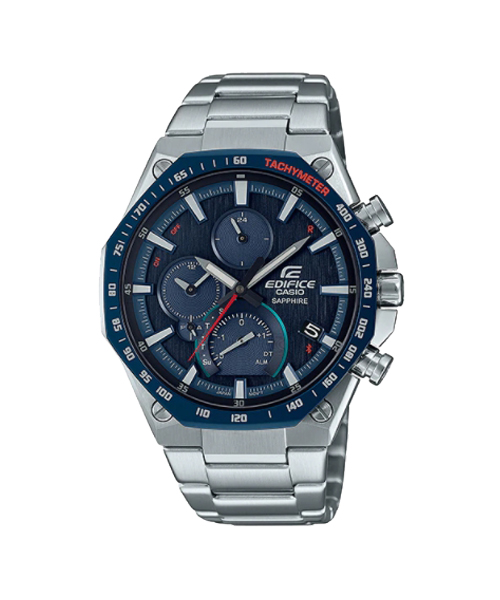 CASIO EDIFICE นาฬิกาข้อมือ นาฬิกากันน้ำ นาฬิกาของแท้ ประกันศูนย์ CMG 1 ปี รุ่น EQB-1100XDB-2A นาฬิกาสีเงิน