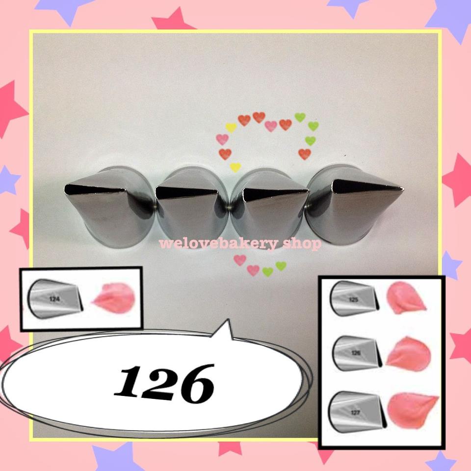 หัวบีบครีมเค้ก เบอร์ 126 (นำเข้าเกาหลี) กลีบดอกไม้
