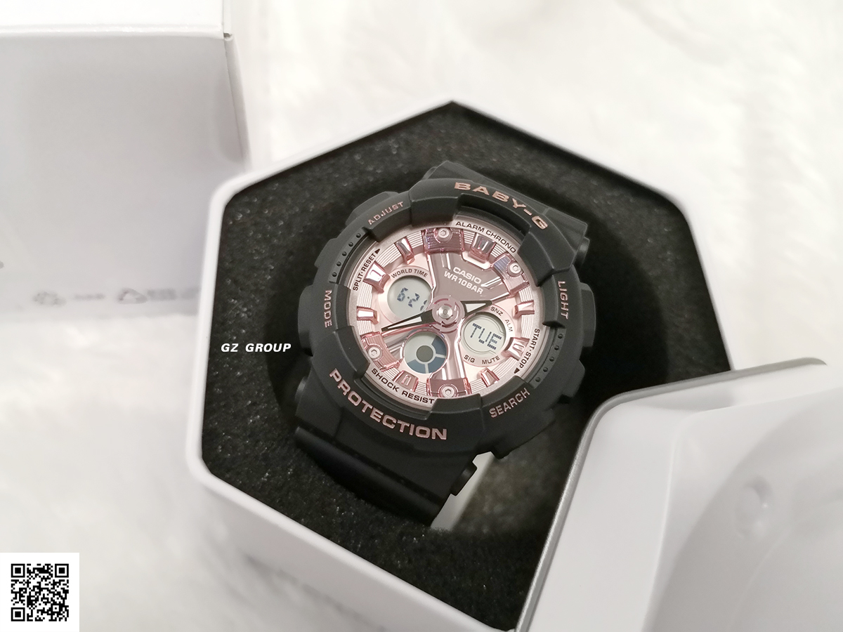 CASIO BABY-G นาฬิกาข้อมือ นาฬิกากันน้ำ นาฬิกาของแท้ ประกันศูนย์ CMG 1 ปี รุ่น BA-130-1A4 นาฬิกาสีดำ