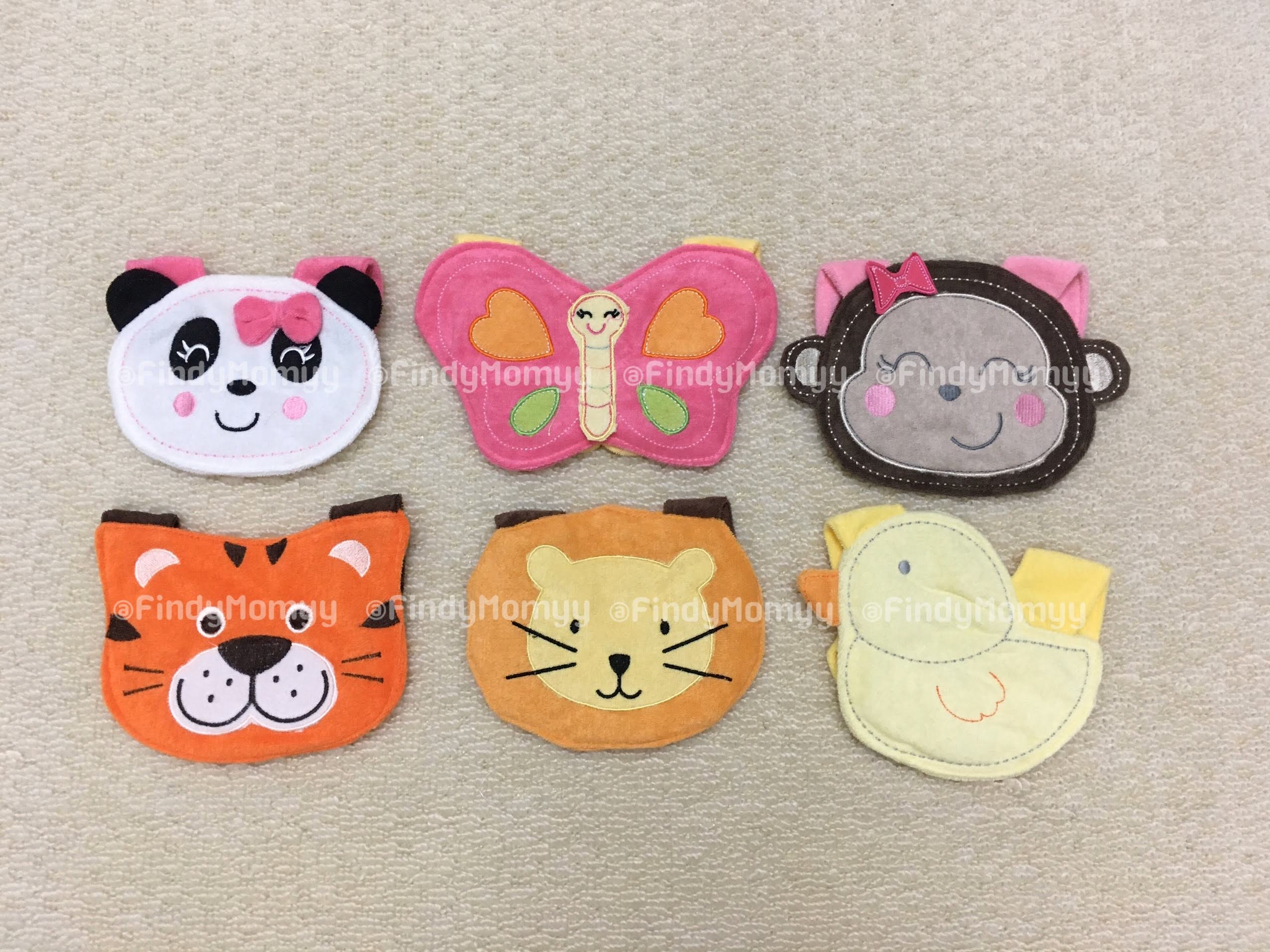 ผ้ากันเปื้อนเด็กอ่อนสุดน่ารัก เป็นรูปสัตว์ ขนนุ่มนิ่ม มีให้เลือก6ลาย