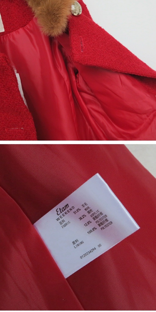 เสื้อโค้ท เสื้อกันหนาวสักหลาดวูล แบรนด์ ETAM งานพรีเมี่ยมเกรดคะ•ขนเฟอร์ ถอดใส่ได้คะ•ขนเฟอร์ถอดใส่ได้คะ สำเนา สำเนา สำเนา สำเนา สำเนา สำเนา สำเนา สำเนา แดง