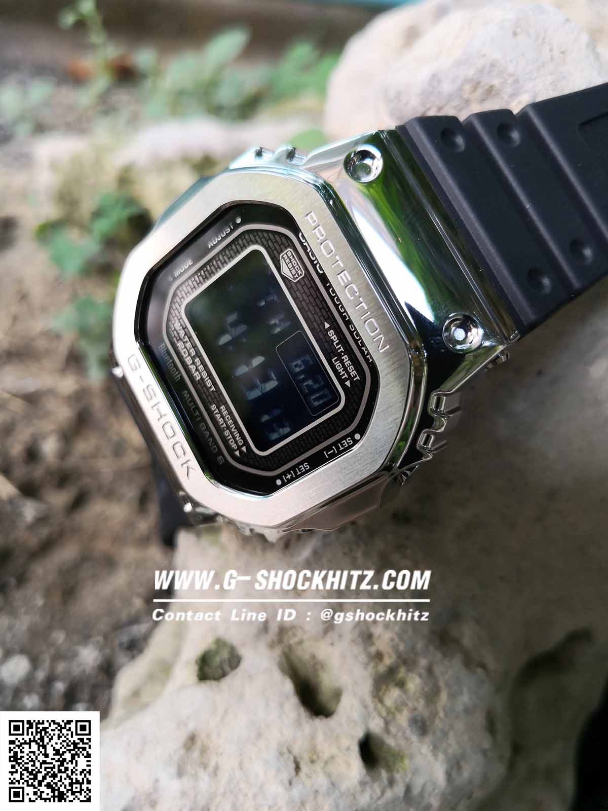 CASIO MID YEAR SALE G-SHOCK พร้อมส่ง นาฬิกาข้อมือ นาฬิกากันน้ำ นาฬิกาของแท้ ประกันศูนย์ CMG 1 ปี รุ่น GMW-B5000-1 นาฬิกาสีดำ