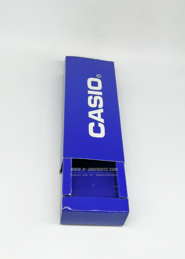 CASIO กล่องกระดาษใส่นาฬิกาCASIO ทรงไม้ขีด คาสิโอ พร้อมส่ง กล่องนาฬิกาข้อมือ กล่องนาฬิกาของแท้ กล่องนาฬิกาสีน้ำเงิน