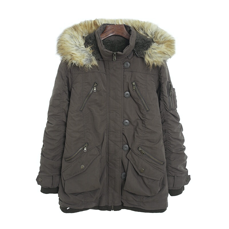 Private pause เสื้อโค้ทฮู้ดกันหนาว เสื้อปาร์กา parka สีเขียว แบรนด์ PRIVATE PAUSE (JAPAN) แต่งเฟอร์ (ฮู้ด& ขนเฟอร์ ถอดได้ทุกชิ้นค่ะ) เขียว