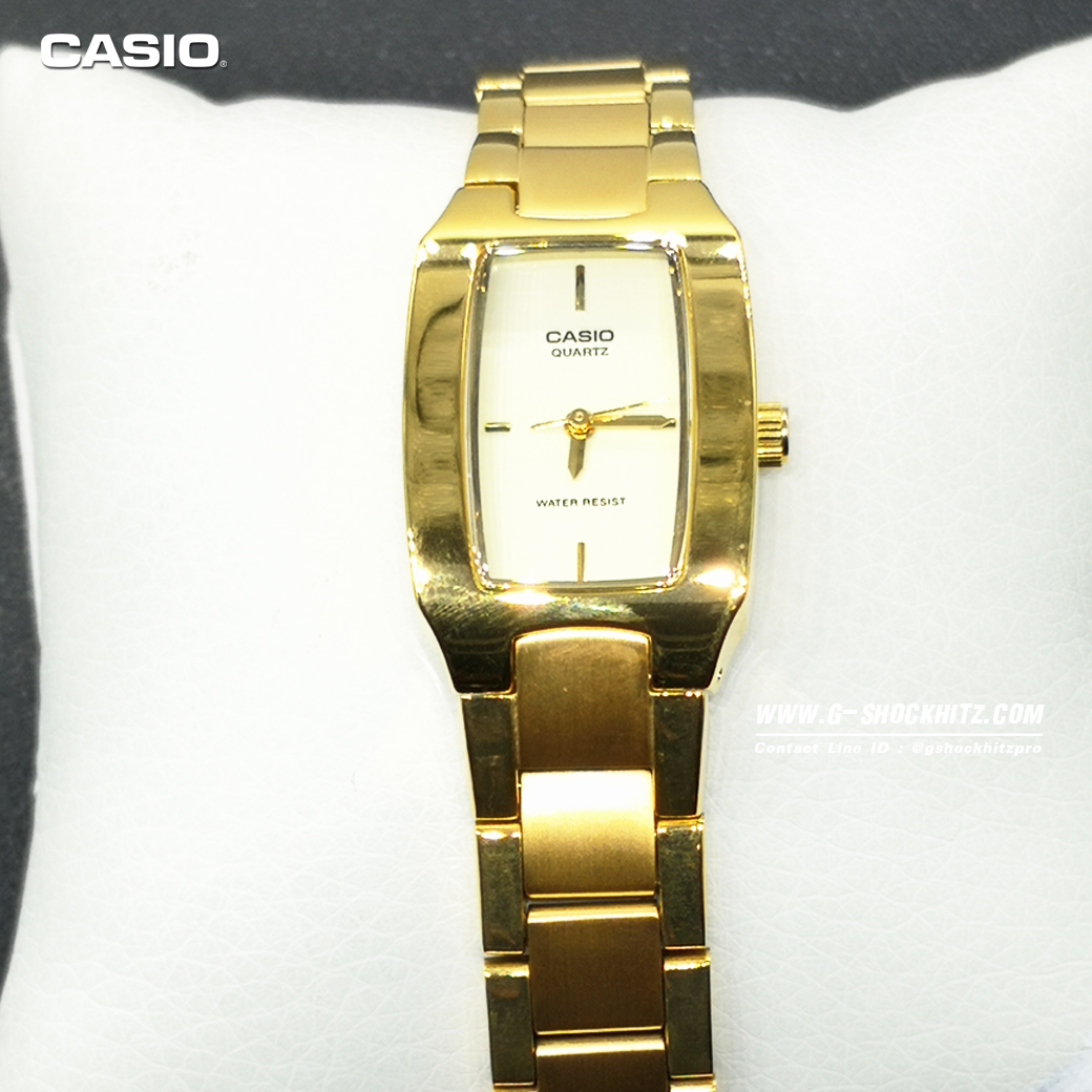 CASIO นาฬิกาคาสิโอ นาฬิกาข้อมือ นาฬิกากันน้ำ นาฬิกาของแท้ ประกันศูนย์ CMG 1 ปี รุ่น LTP-1165N-9C นาฬิกาสีทอง