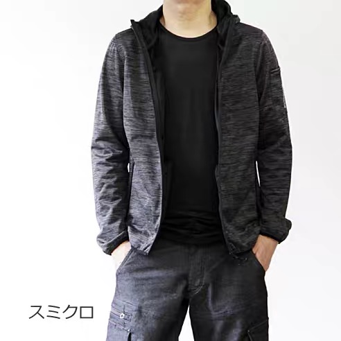 Evenriver เสื้อฮู้ด เสื้อคลุม เดินป่า แบรนด์Evenriver เนื้อผ้ากันลม เทาดำ