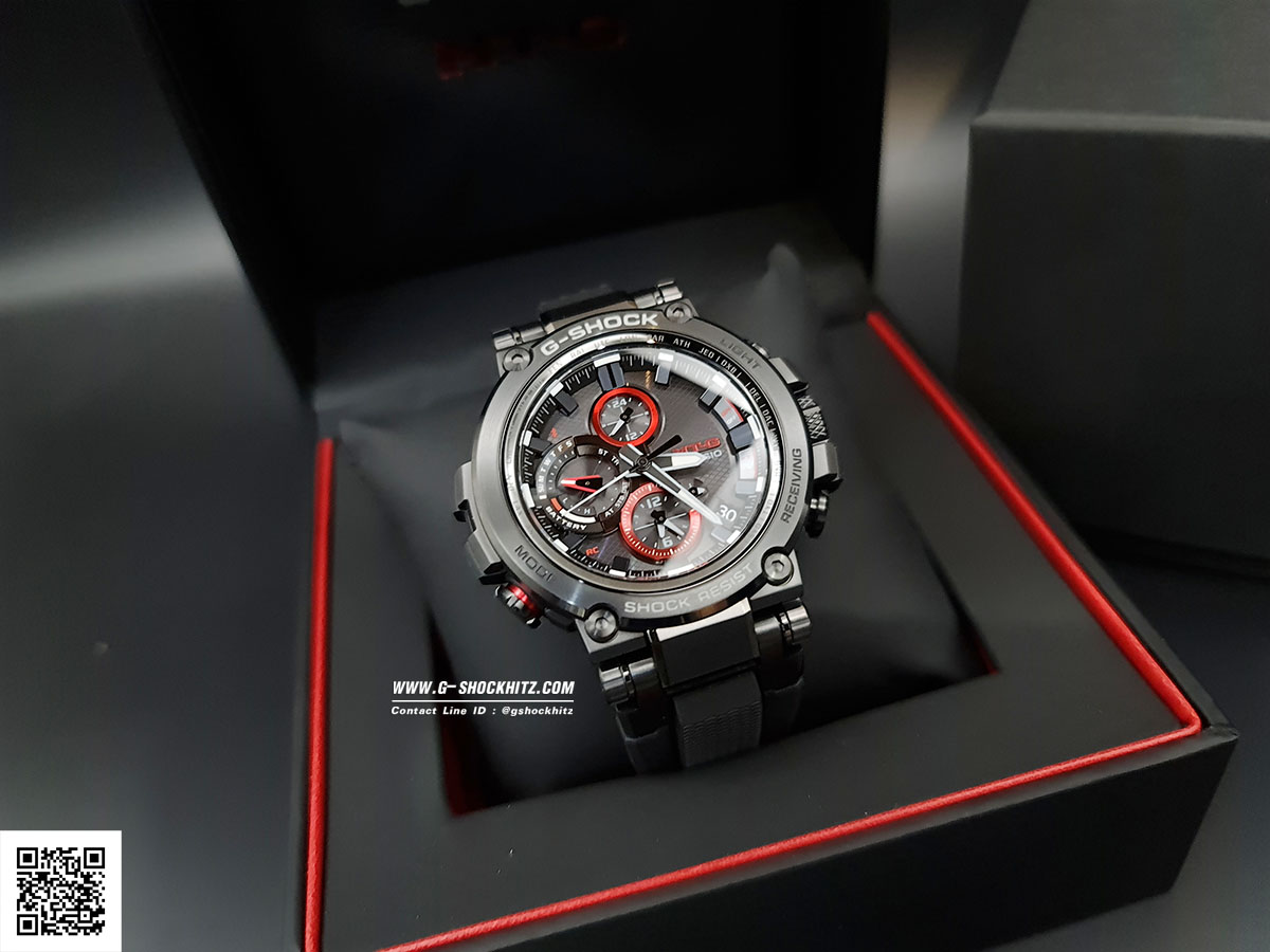 CASIO G-SHOCK นาฬิกาข้อมือ นาฬิกากันน้ำ นาฬิกาของแท้ ประกันศูนย์ CMG 1 ปี รุ่น MTG-B1000B-1A นาฬิกาสีดำ