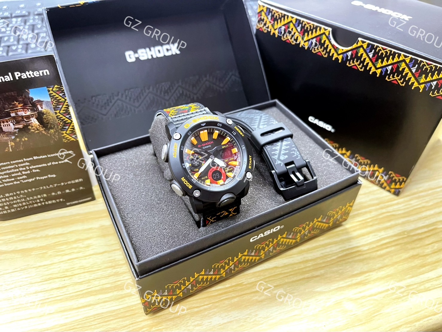 CASIO G-SHOCK นาฬิกาข้อมือ นาฬิกากันน้ำ นาฬิกาของแท้ ประกันศูนย์ CMG 1 ปี รุ่น GA-2000BT-1A นาฬิกาสีดำ