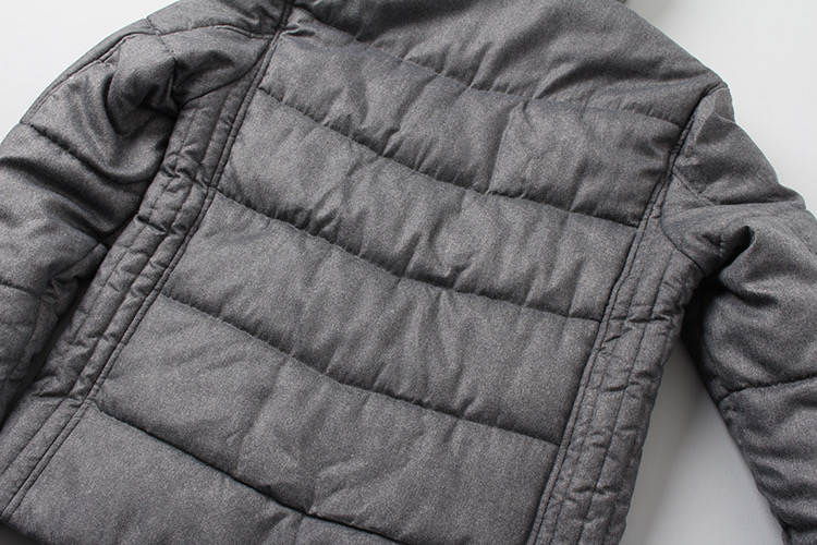 เสื้อกันหนาว ติดฮูท เสื้อบอมเบอร์ บุนวมอุ่น แบรนด์ญี่ปุ่น Lightweight Puffer Jacket สำเนา เทา